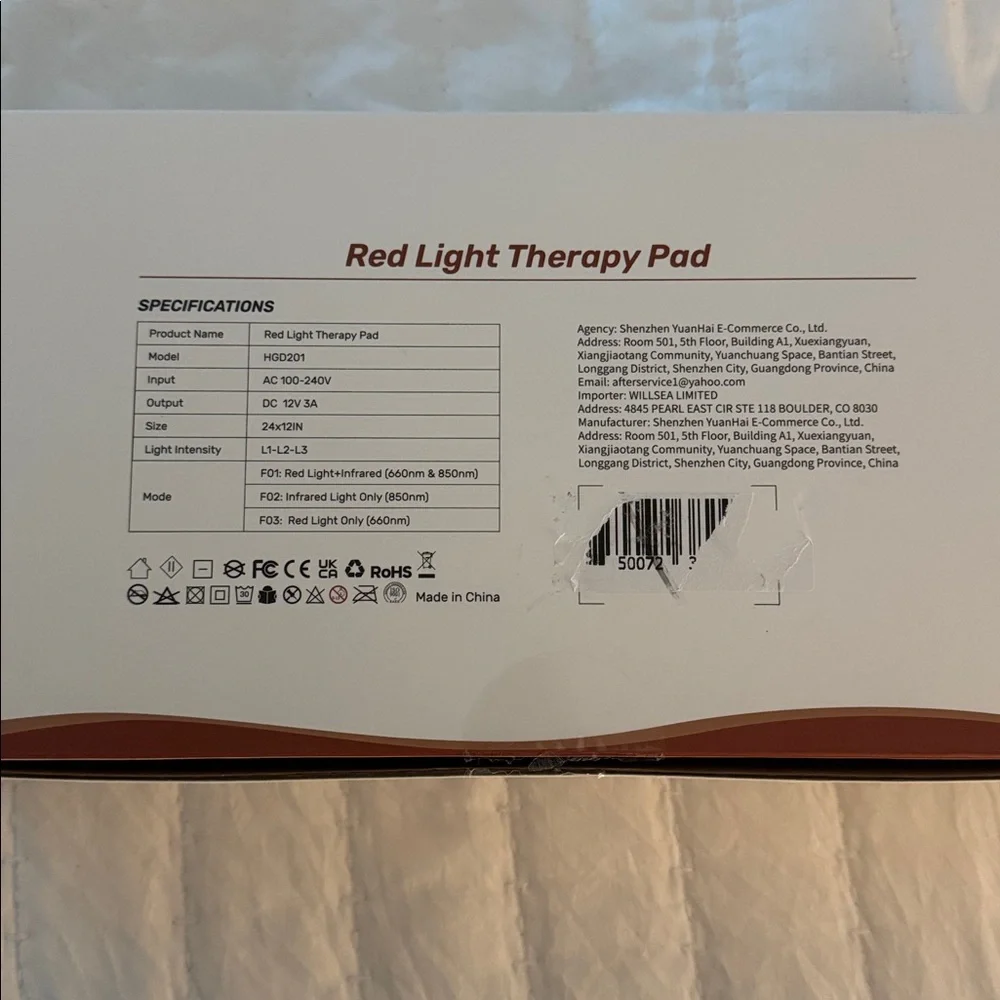 Red Light Therapy Pad - Picture 3 of 4